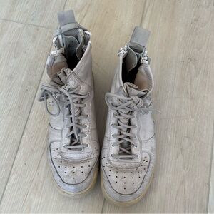 pink/taupe nike high tops